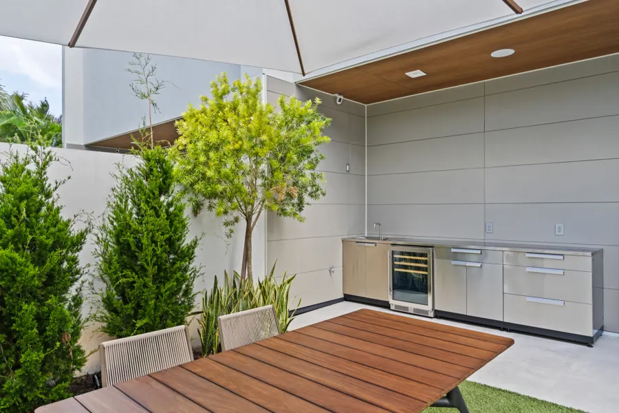 Outdoor summer kitchen
